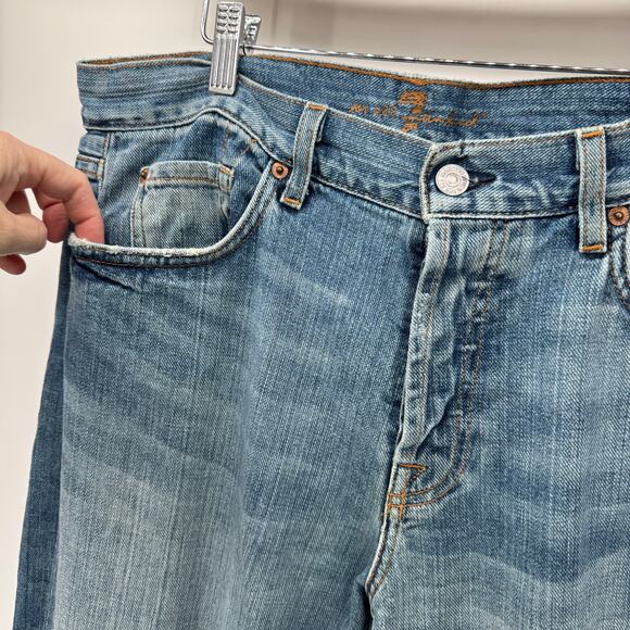 7 For All Mankind Light Blue Jeans - Picture 6 of 11